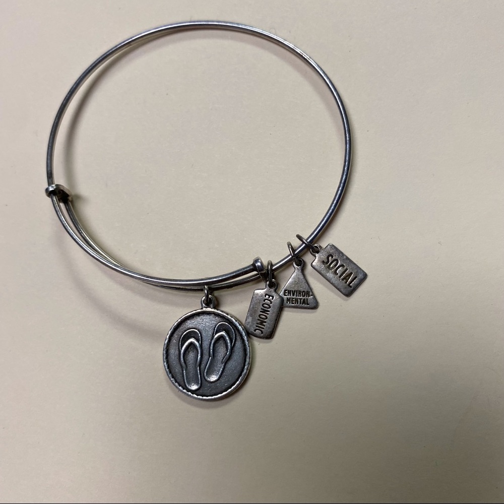 Wind and Fire Adjustable Bangle bracelet